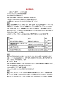 适用于新教材2024版高考化学一轮总复习第一章课时规范练1钠及其重要化合物碱金属鲁科版