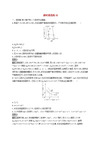 适用于新教材2024版高考化学一轮总复习第八章课时规范练45沉淀溶解平衡图像及分析新人教版