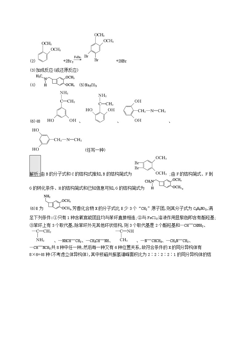 适用于新教材2024版高考化学一轮总复习第九章课时规范练55突破有机合成与推断综合题新人教版02