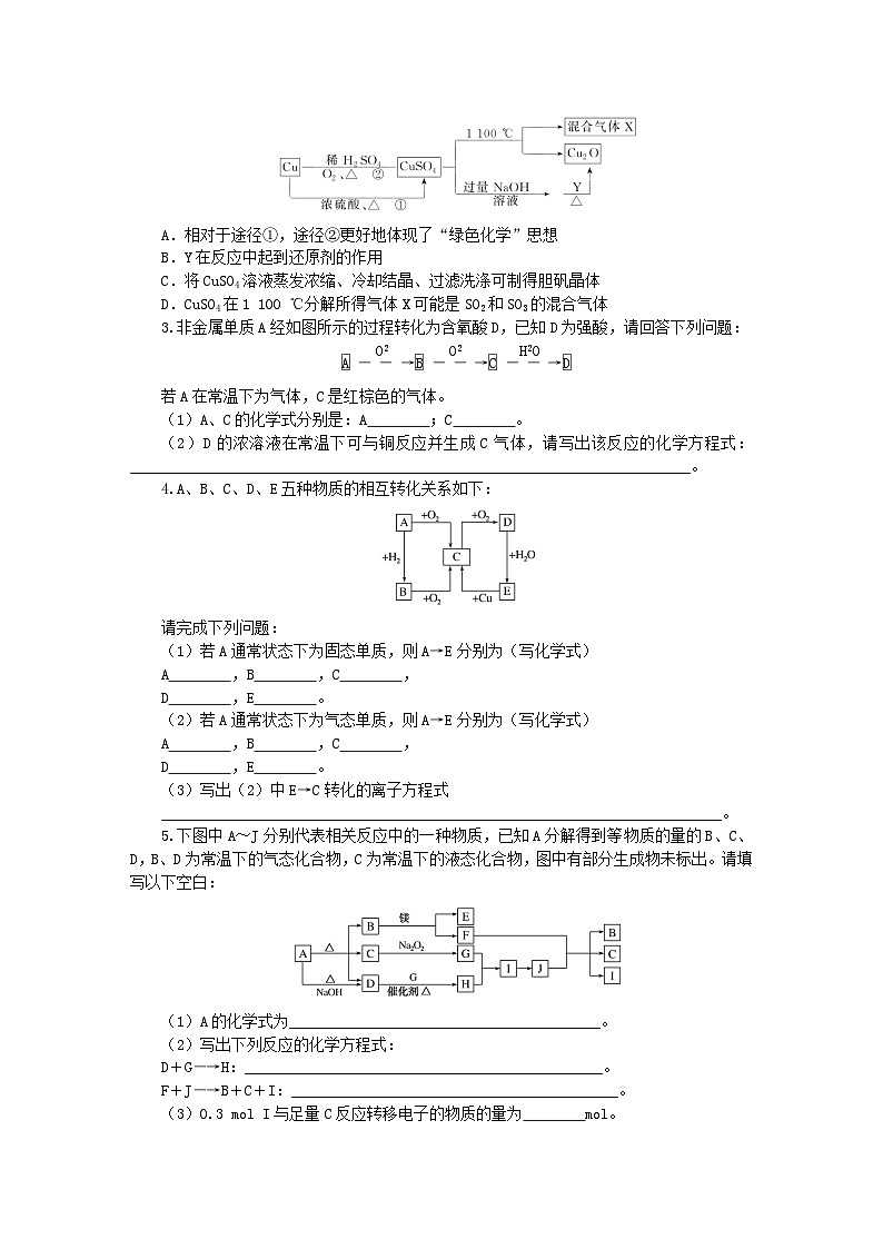 新教材2023版高中化学微专题大素养1第五章化工生产中的重要非金属元素学案新人教版必修第二册第2页