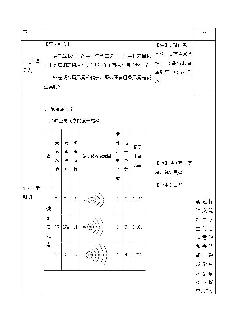高中化学人教版（2019）必修第一册 4.1原子结构与元素周期表（第3课时）教案第2页