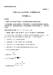 山东省日照市2022-2023学年高一下学期期末考试化学试题（含答案）