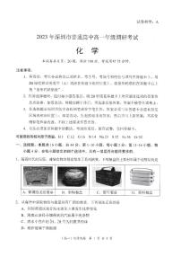 广东省深圳市普通高中2022-2023学年高一下学期期末调研考试-化学