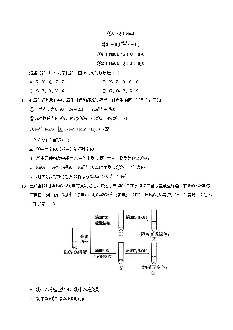人教版高中化学必修一 1.3.3《氧化还原反应》课件+同步练习（原卷+解析卷）03