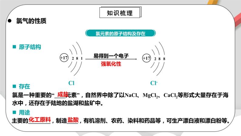 人教版高中化学必修一 2.2.1《氯及其化合物》课件+同步练习（原卷+解析卷）05