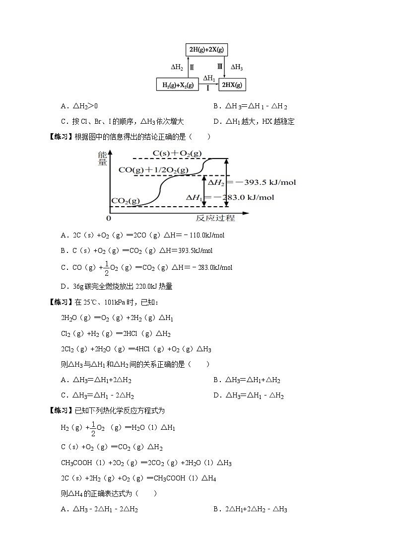 人教版高中化学选择性必修一1.2.1 《盖斯定律》学案第2页