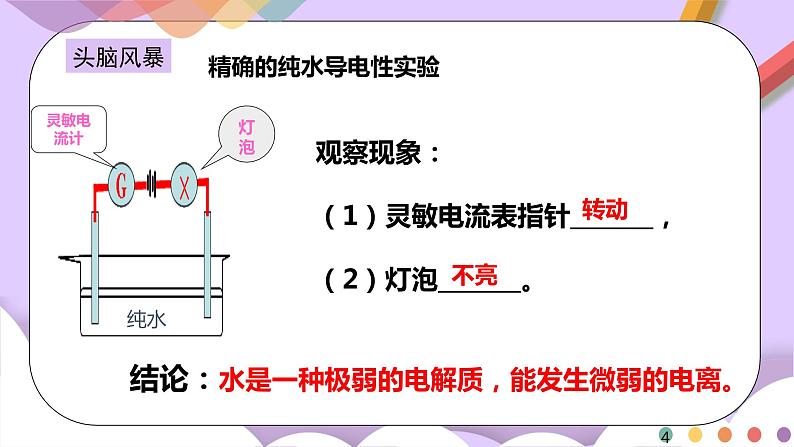 人教版高中化学选择性必修一3.2.1  《水的电离 溶液的酸碱性与pH》课件+学案+练习04