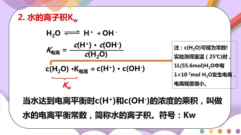 人教版高中化学选择性必修一3.2.1  《水的电离 溶液的酸碱性与pH》课件+学案+练习06