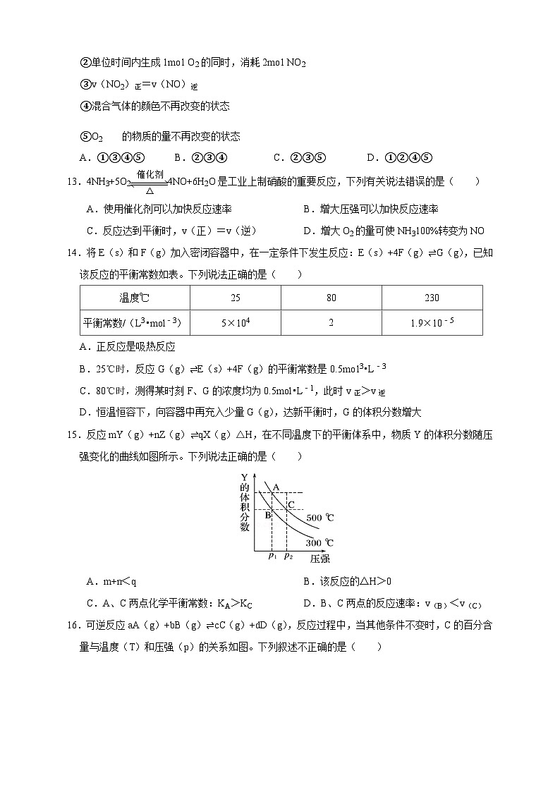 人教版高中化学选择性必修一《第二章总结与检测》检测03