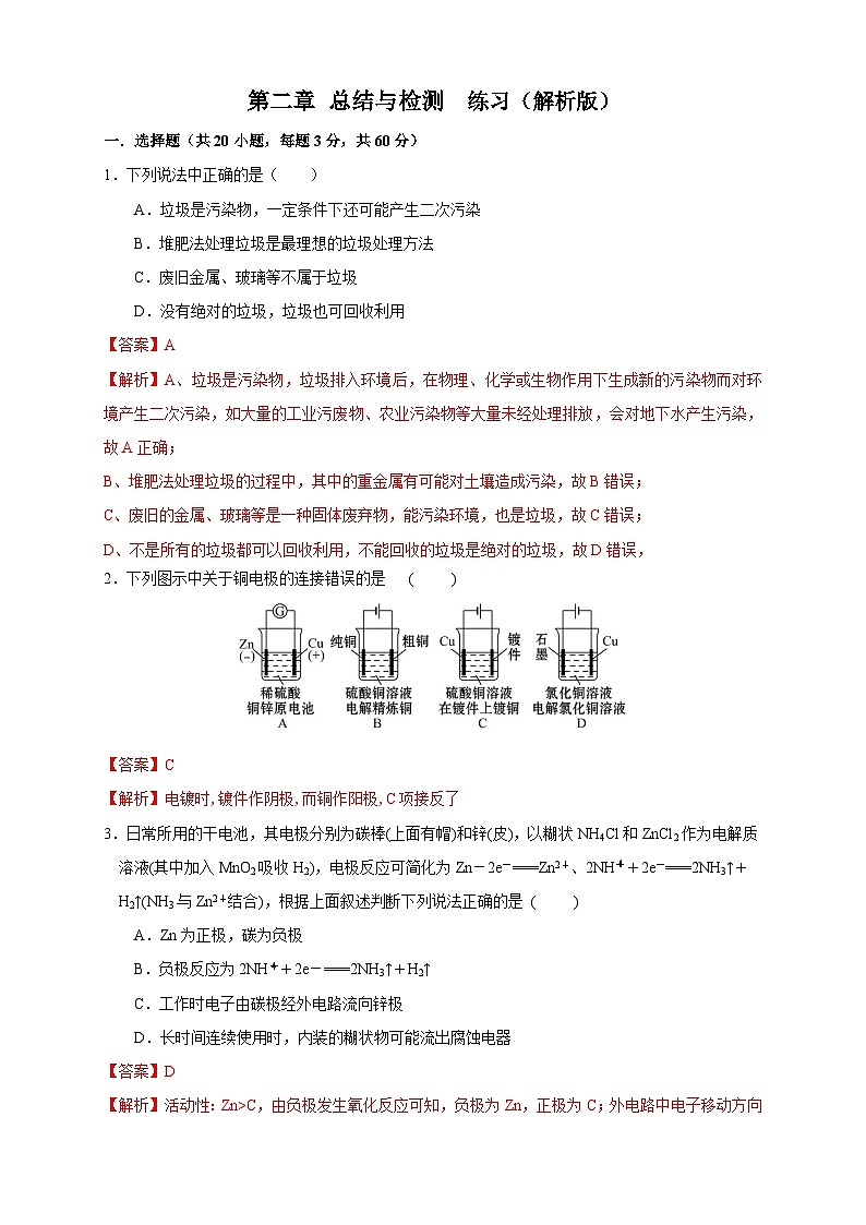 第四章 检测 （解析版）第1页
