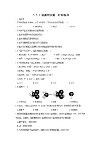 高中化学人教版 (2019)选择性必修1第三节 盐类的水解精品课时作业