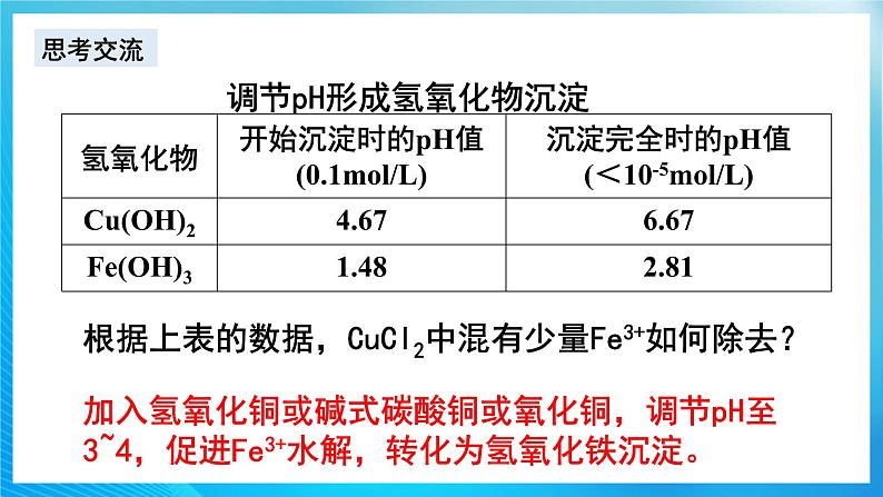 新人教版化学选择性必修一 3.4.2 沉淀溶解平衡的应用 （课件+教案+练习）08