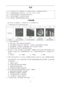 北大附新高一化学分班考试(学生版）