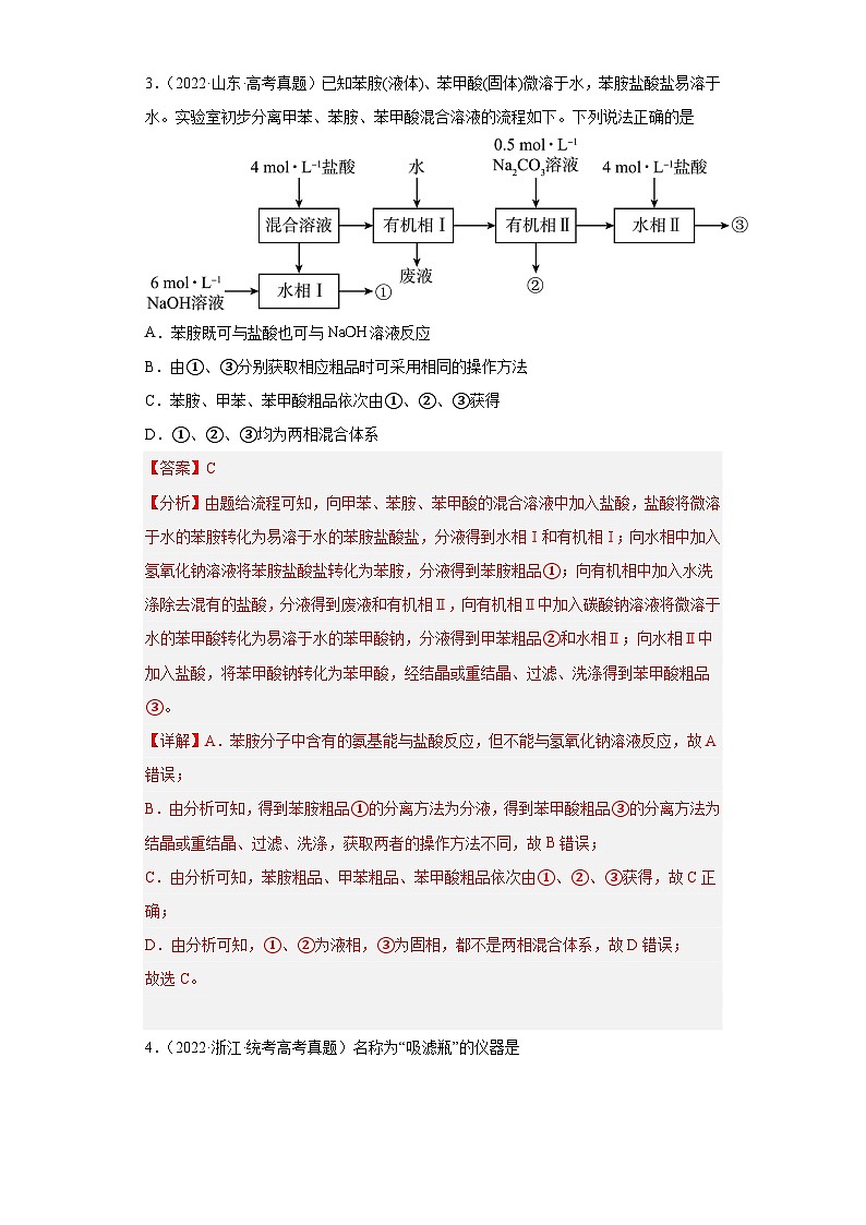 2019-2023年高考化学分类汇编 专题19 化学实验基础（解析版）第2页