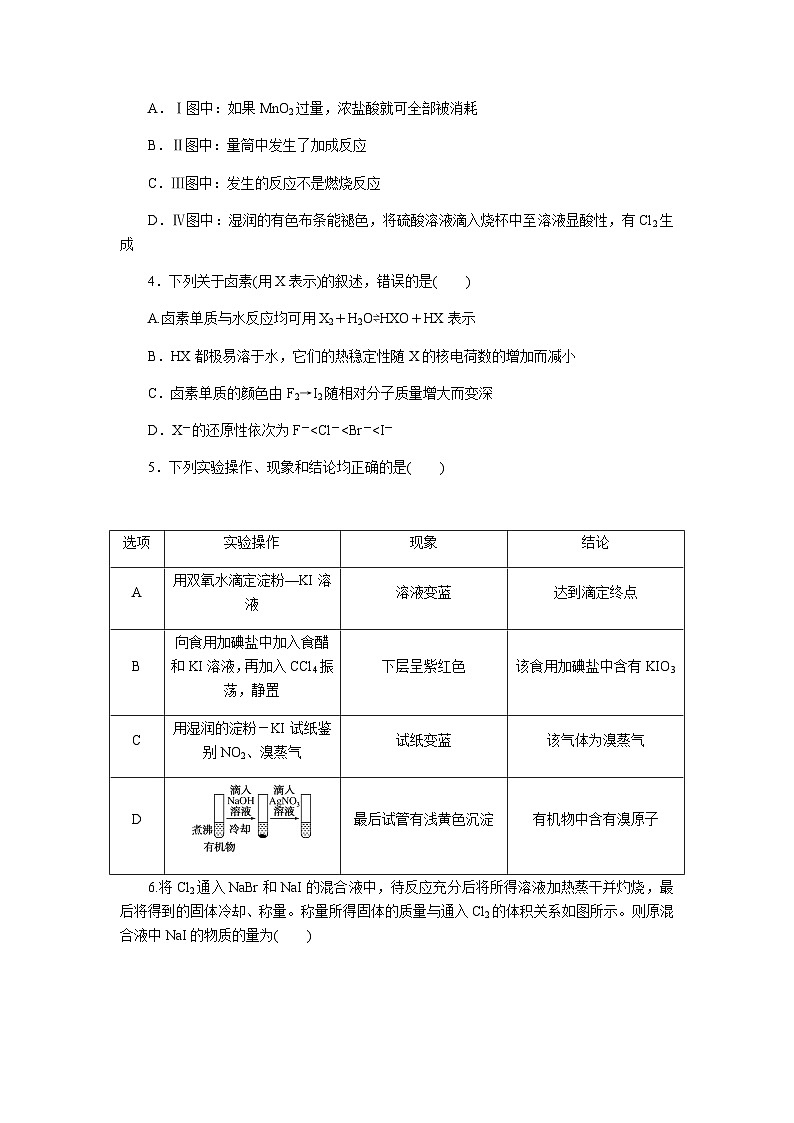 2024届人教版高考化学一轮复习课练9氯及其重要化合物作业含答案第2页