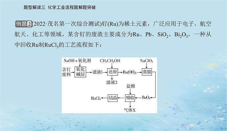 2023高考化学二轮专题复习与测试第二部分题型解读三化学工业流程题解题突破课件08