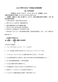 湖北省武汉市硚口区2023-2024学年高三化学上学期起点质量检测试卷（Word版附答案）