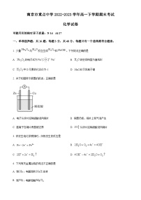 江苏省南京市重点中学2022-2023学年高一下学期期末考试化学试题（含解析）