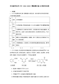 河北高考化学三年（2021-2023）模拟题汇编-20烃的衍生物