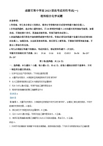 四川省成都市石室中学2023届高三化学下学期高考适应性考试(一)试题（Word版附解析）