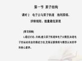 新教材2023高中化学第一章原子结构与性质第一节原子结构课时2电子云与原子轨道泡利原理洪特规则能量最低原理课件新人教版选择性必修2