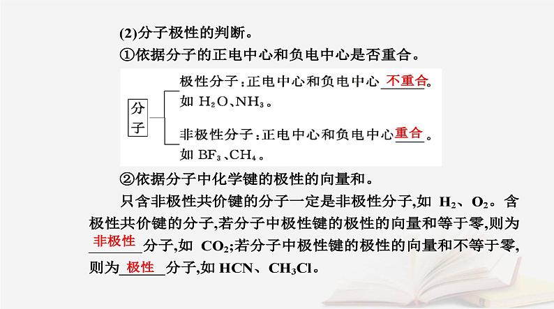 新教材2023高中化学第二章分子结构与性质第三节分子结构与物质的性质课时1共价键的极性课件新人教版选择性必修205