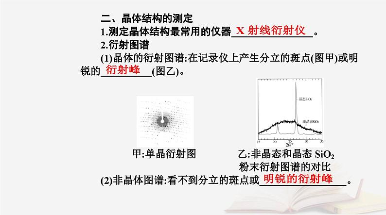 新教材2023高中化学第三章晶体结构与性质第一节物质的聚集状态与晶体的常识课时2晶胞晶体结构的测定课件新人教版选择性必修207