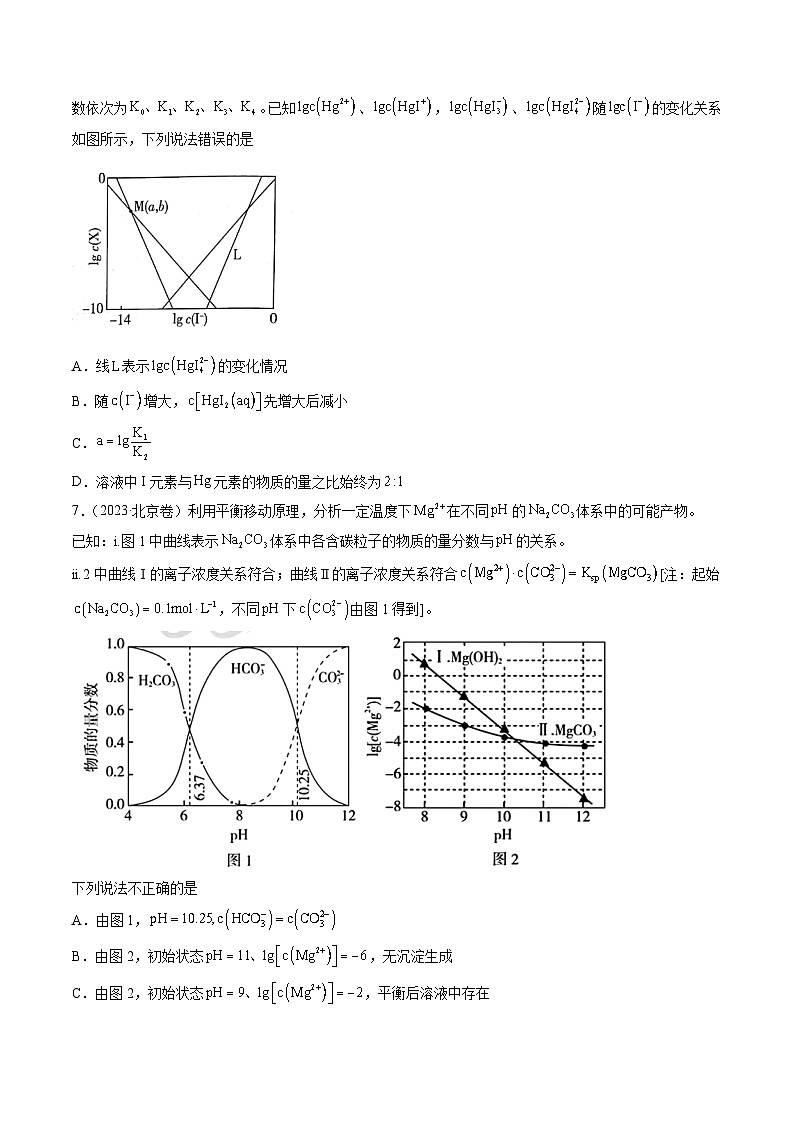 2023年高考真题和模拟题化学分项汇编（全国通用）专题09+水溶液中的离子反应与平衡03