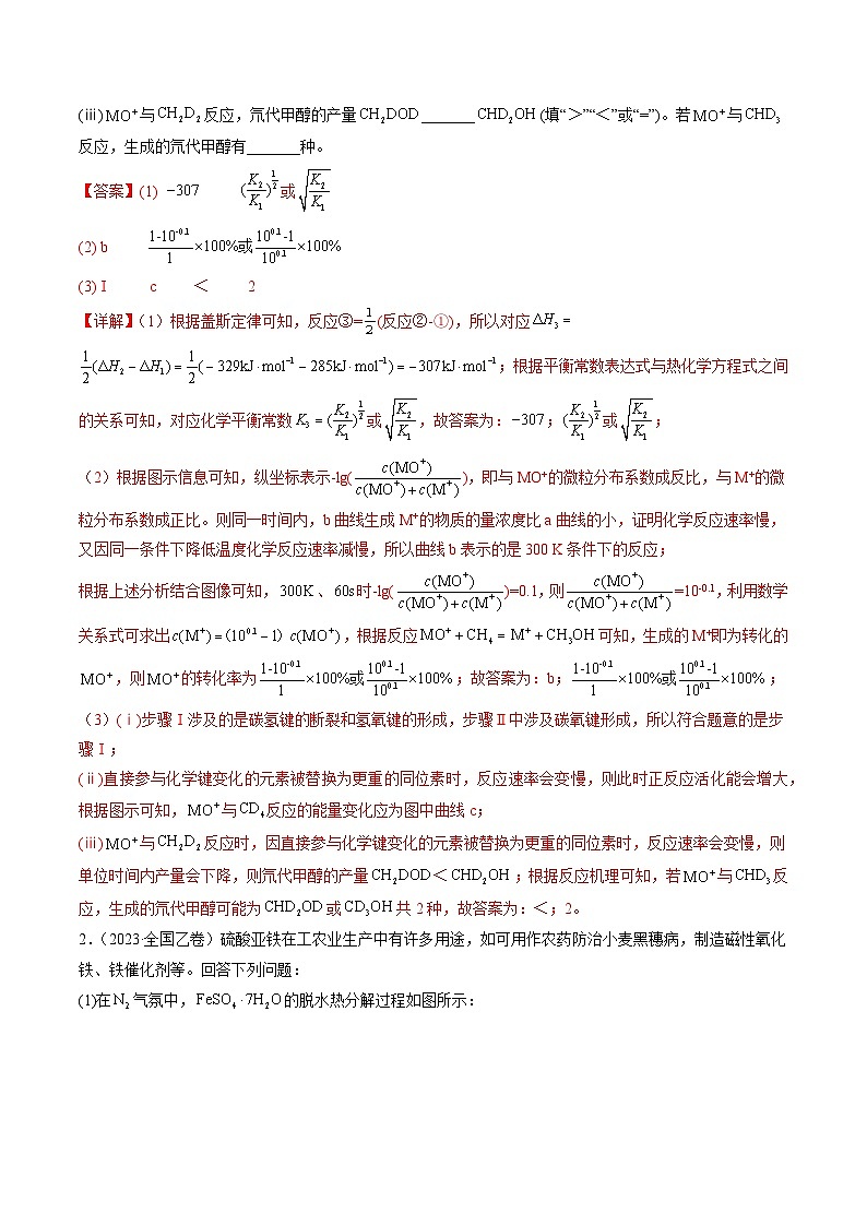 2023年高考真题和模拟题化学分项汇编（全国通用）专题14+化学反应原理综合题-02
