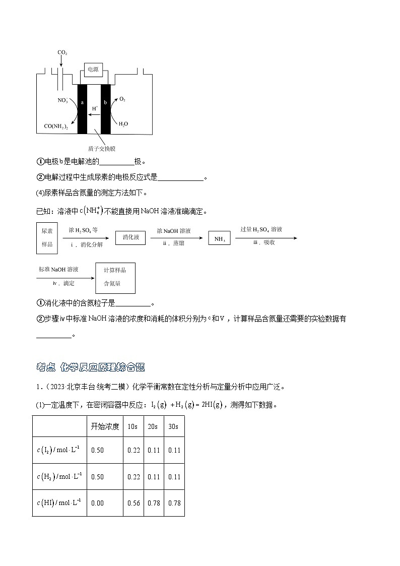 高考模拟化学真题分项汇编3年（2021-2023）（北京专用）专题06 化学反应原理综合题（原卷版）第2页