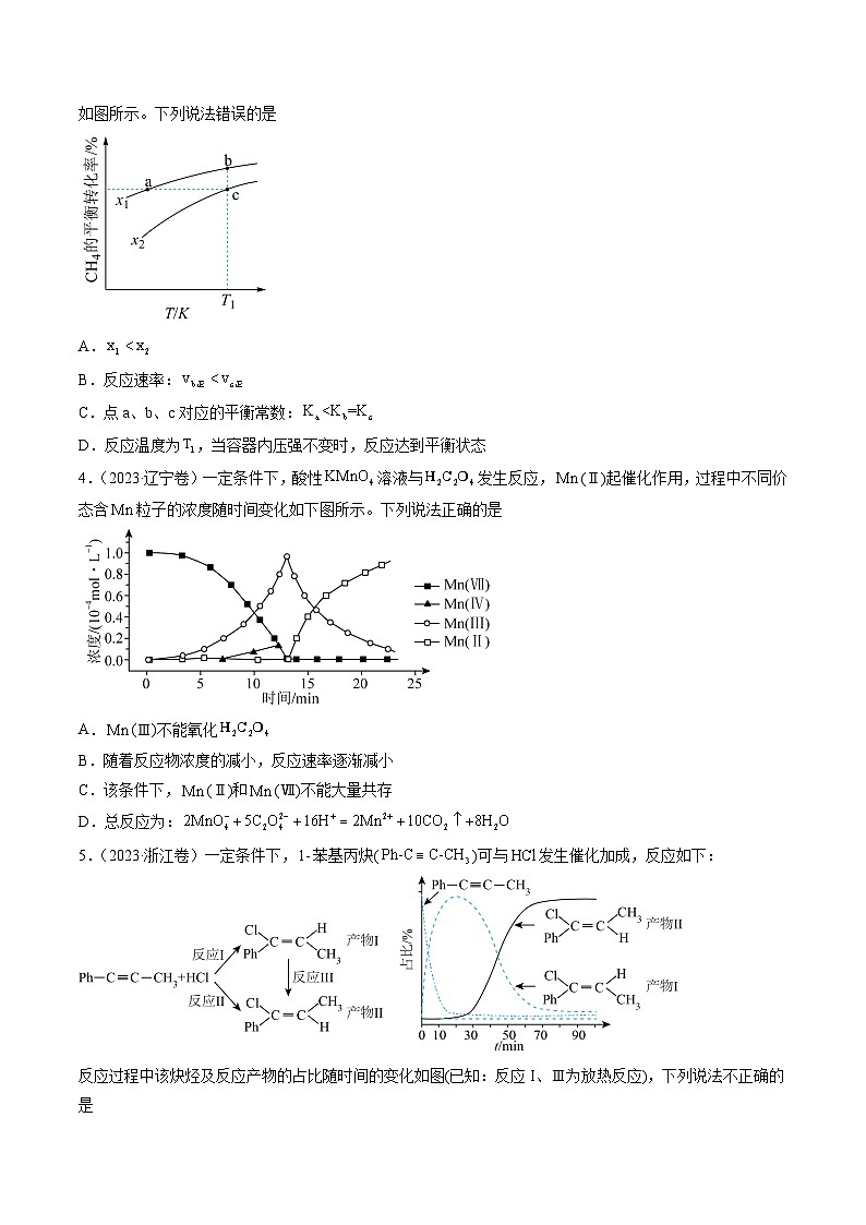 高考化学真题分项汇编（全国通用）五年（2019-2023）专题09+化学反应速率与化学平衡02