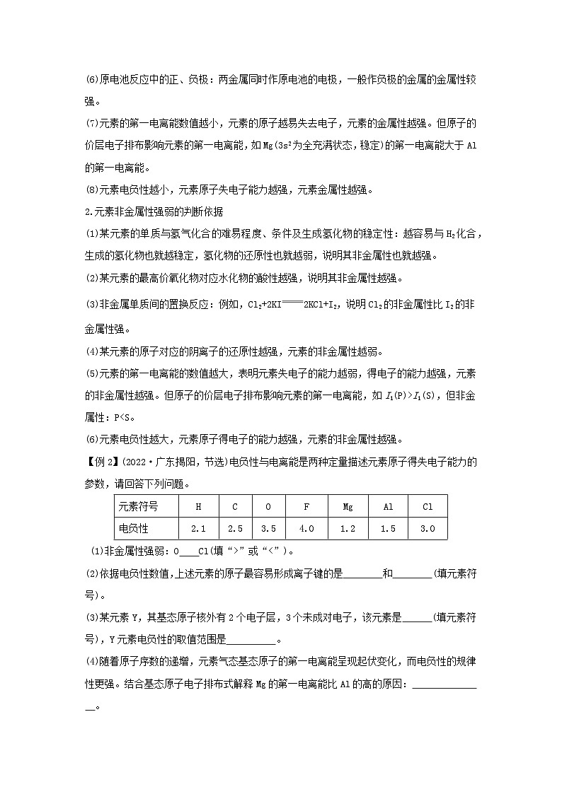 新教材2023高中化学第一章原子结构与性质章末整合提升新人教版选择性必修2第3页