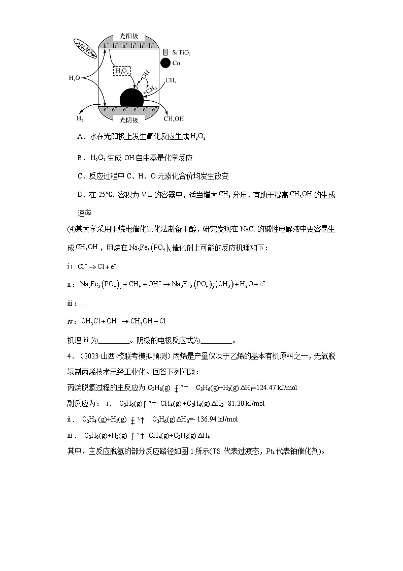 山西高考化学三年（2021-2023）模拟题汇编-09化学反应的热效应第3页