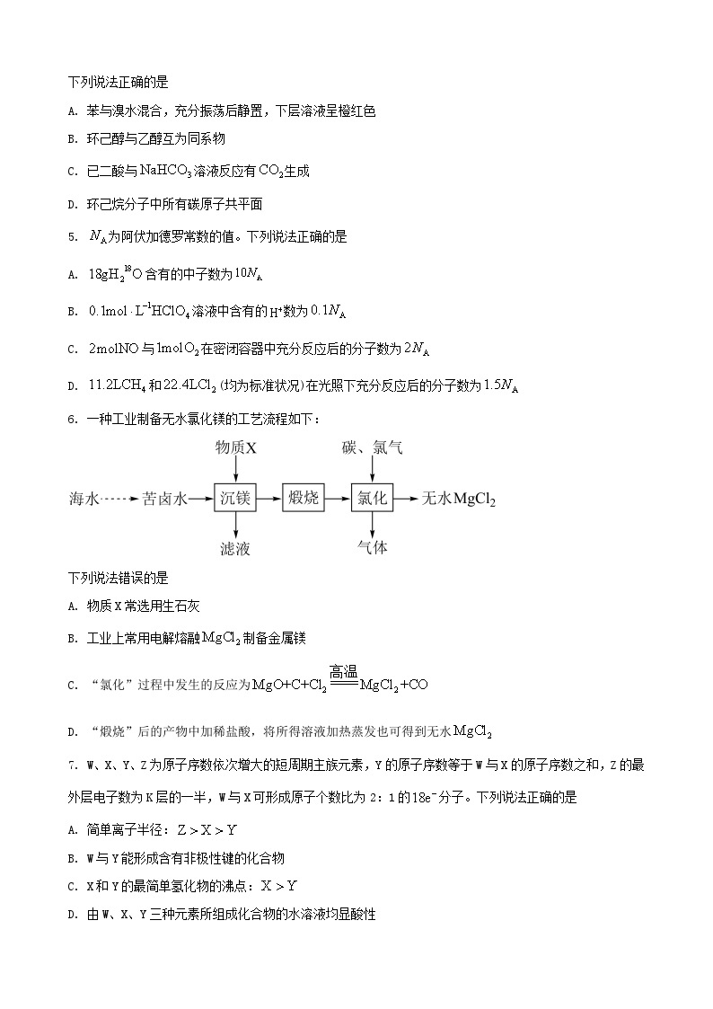 2021年湖南省高考化学试卷-(含解析)02