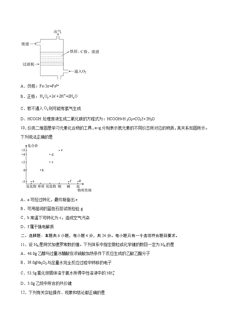 基础卷02-【新高考新题型】2022年高考化学选择题标准化练习20卷（广东专用）（原卷版）第3页