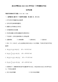 陕西省西安市鄠邑区2022-2023学年高一下学期期末考试化学试题（解析版）