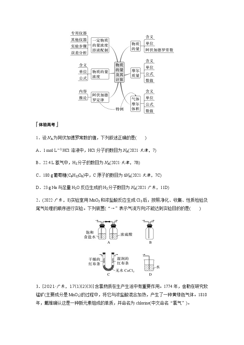 2023-2024学年（人教版2019）高中化学必修1第二章　海水中的重要元素—钠和氯　章末整合　重点突破  学案  （含答案）02