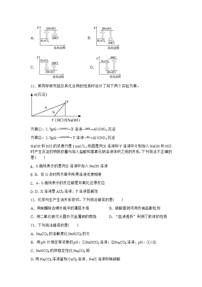 云南省普洱市名校2022-2023学年高一下学期期末考试化学试卷（Word版含答案）03