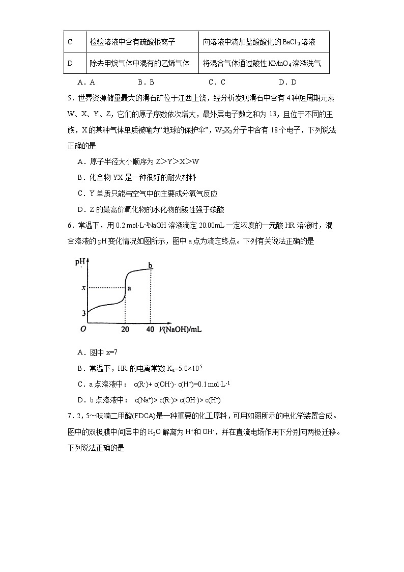 广西壮族自治区南宁市第二中学2023届高三下学期考前模拟大演练理科综合化学试题（含解析）第2页