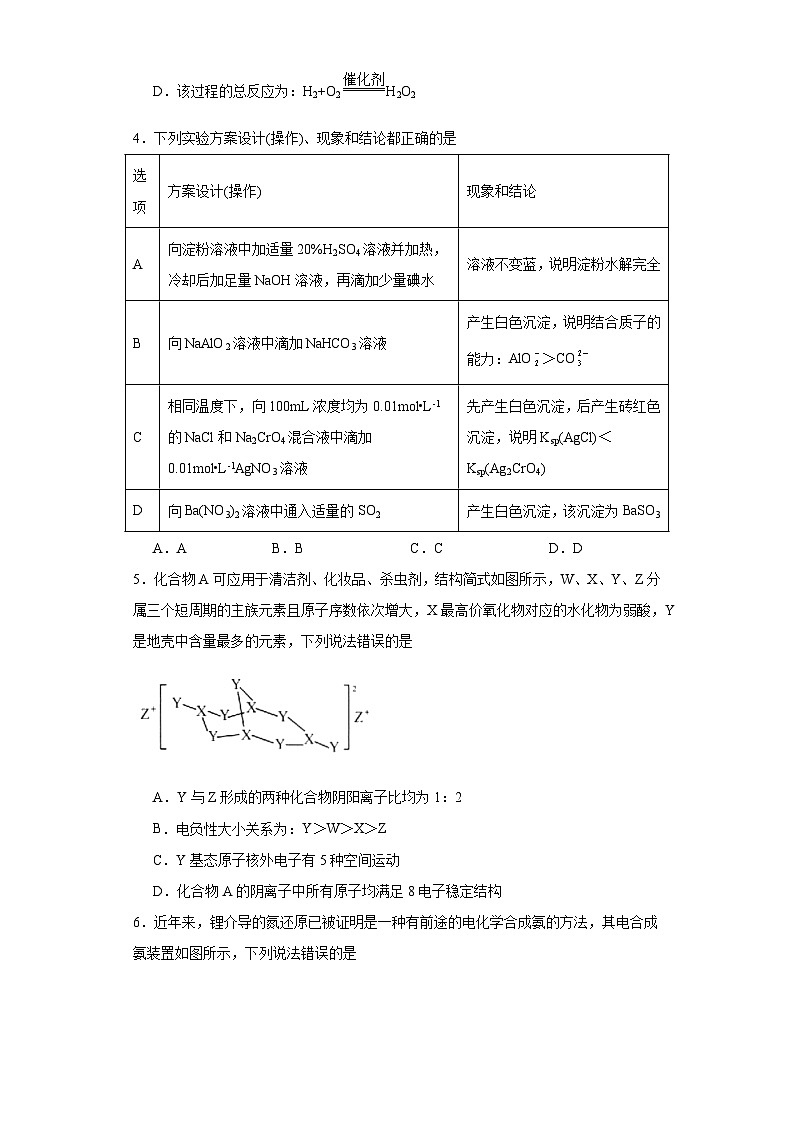 安徽省合肥一六八中学2023届高三下学期最后一卷理科综合化学试题（含解析）02