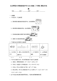 北京师范大学附属实验中学2023届高三下学期三模化学试题（含解析）