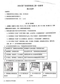 2024届广东省深圳中学等四校高三上学期第一次联考化学试题