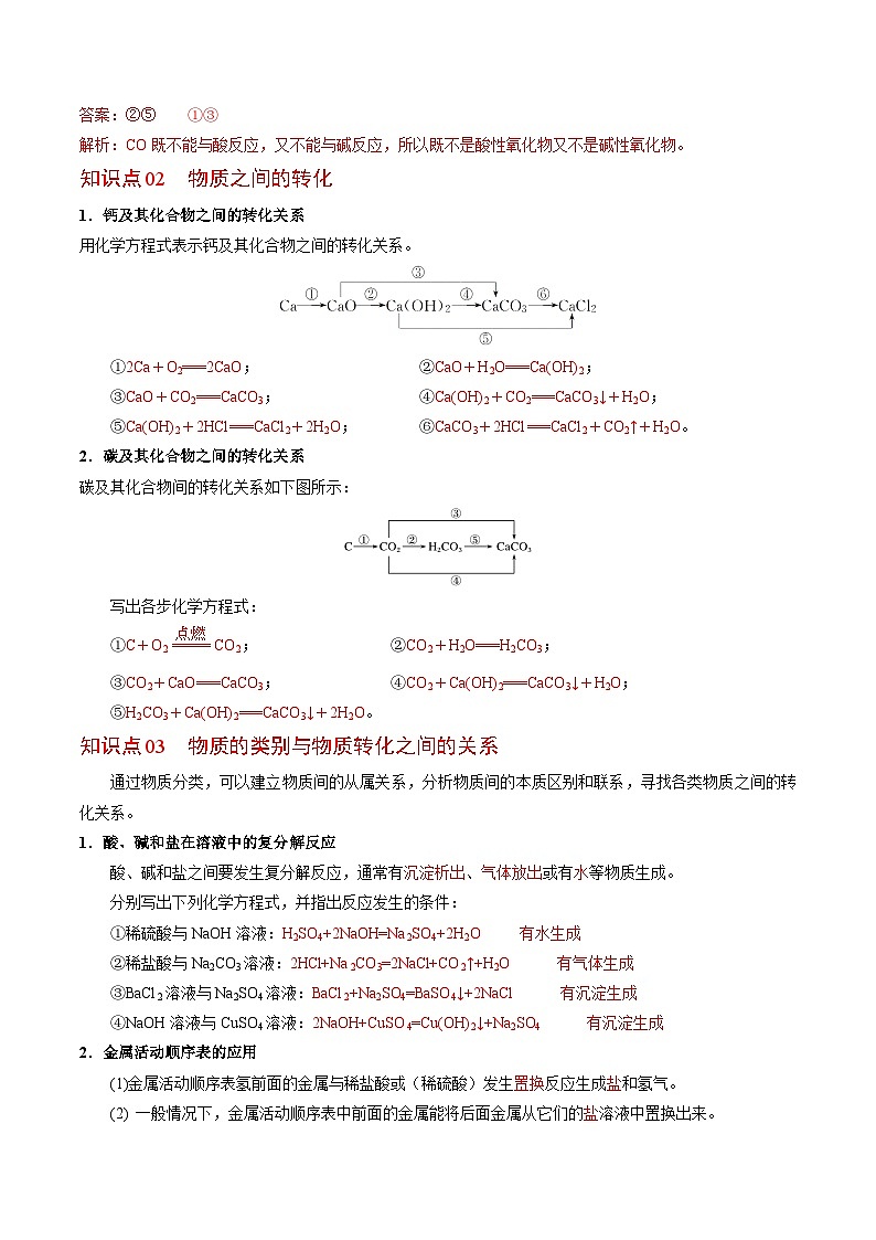 1.1.1 物质的分类与转化-高一化学同步讲义（苏教必修第一册 ）03