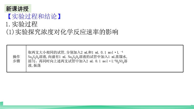 人教版化学高中必修二6《实验活动7 化学反应速率的影响因素》课件05