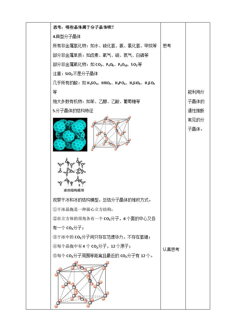 人教版化学选修二3.2.1《分子晶体与共价晶体》（第一课时）课件+教案03