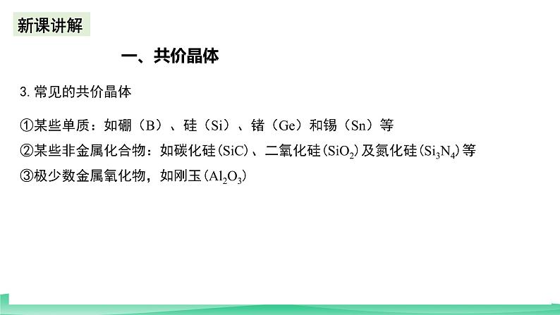 人教版化学选修二3.2.2《分子晶体与共价晶体》（第二课时）课件第6页