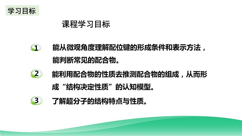 人教版化学选修二3.4.1《配合物与超分子》（第一课时）课件第2页