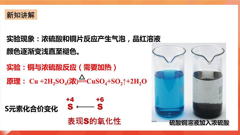 新人教版必修2化学5.5《实验活动5不同价态含硫物质的转化 》课件第8页