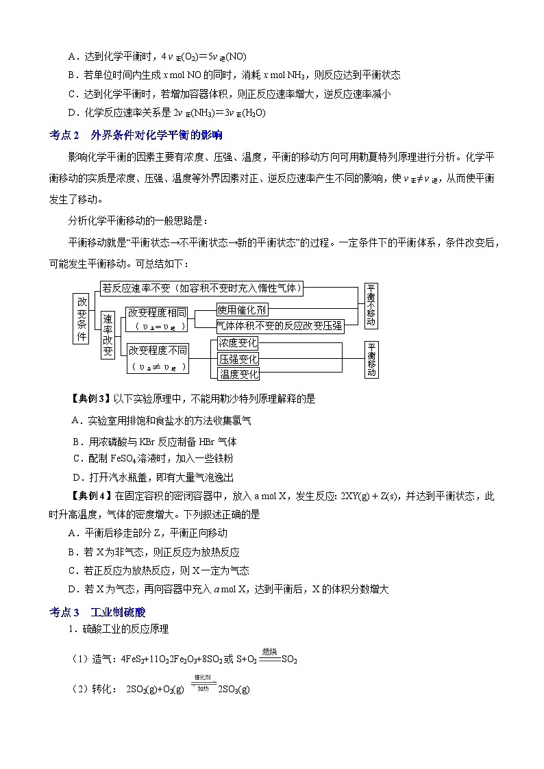 专题04  化学平衡（知识串讲+专项练习）-2023-2024学年高一化学下学期期末考点大串讲（沪科版必修第二册）02