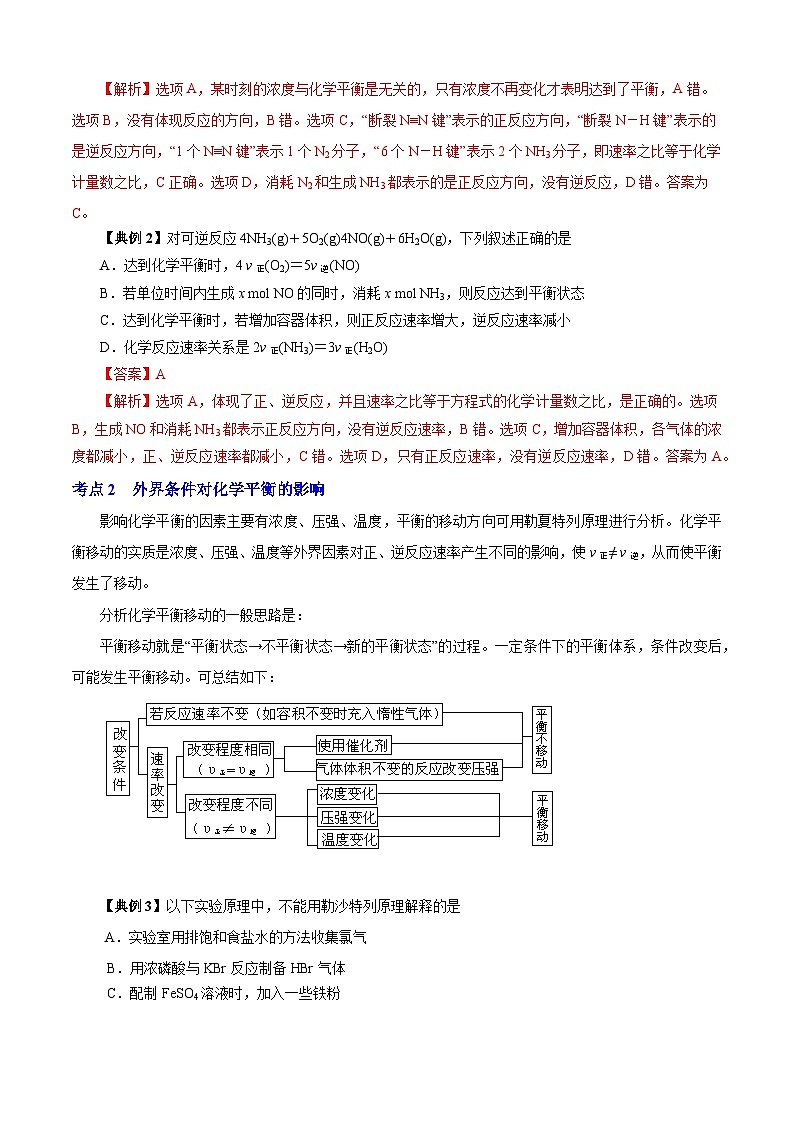 专题04  化学平衡（知识串讲+专项练习）-2023-2024学年高一化学下学期期末考点大串讲（沪科版必修第二册）02